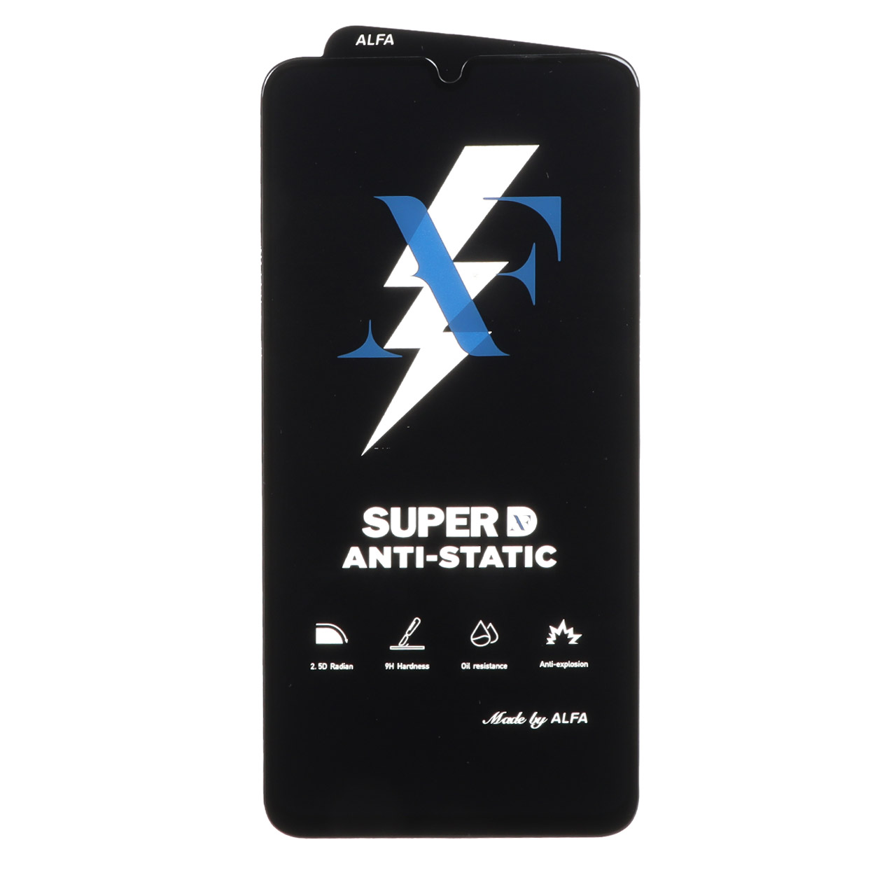 محافظ صفحه نمایش شیشه ای Super D Anti Static ALFA مدل Xiaomi Redmi Note 8 Pro / Poco M3 / Redmi 9T / Note 9 4G (بدون پک)